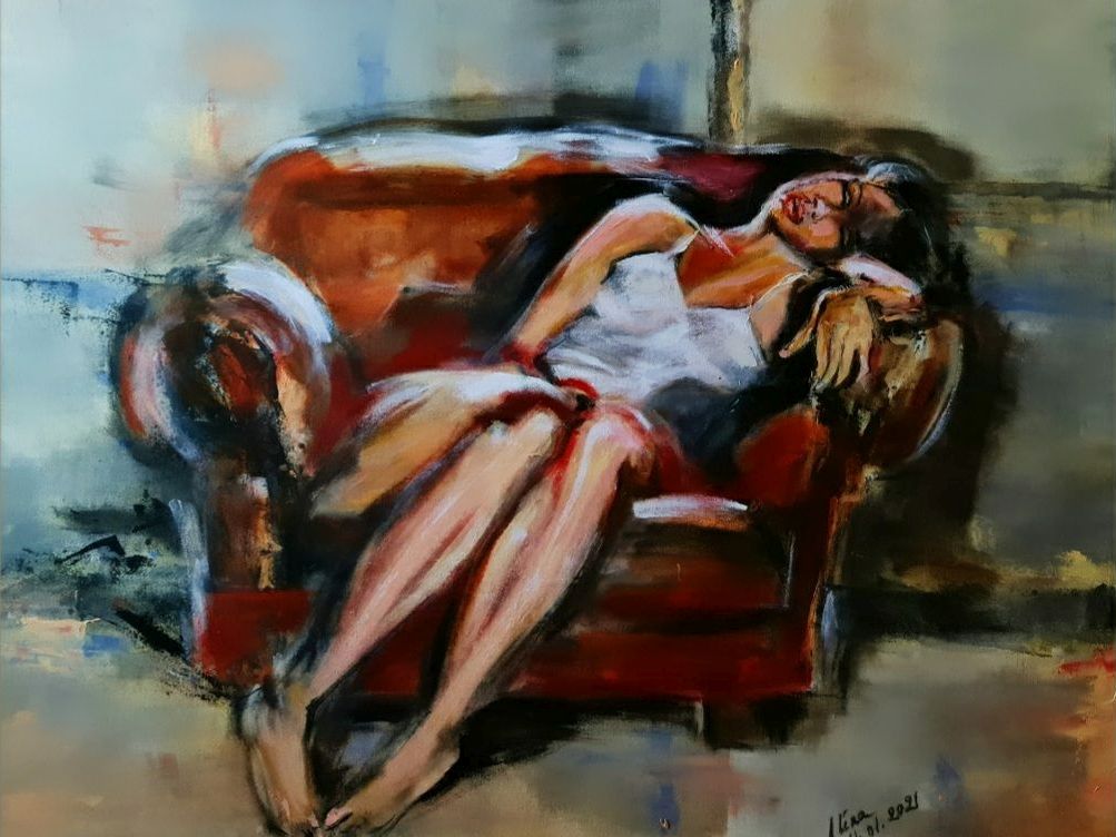 ArteDiAlina.com painting: Wake me up when it's all over